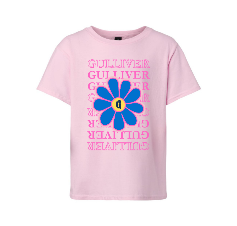 Youth Gulliver Flower T-Shirt, Pink