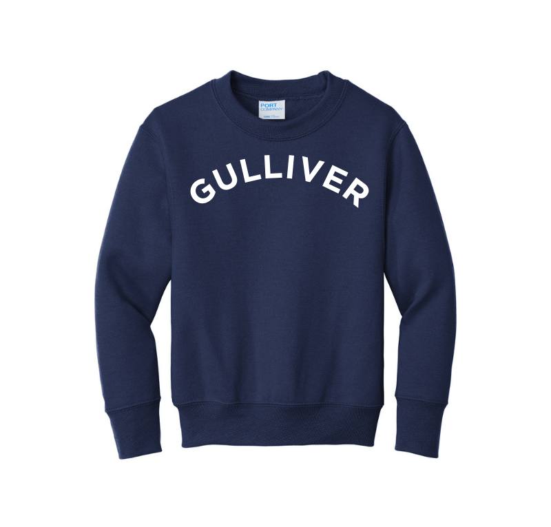 Youth Classic Crewneck Sweatshirt, Navy
