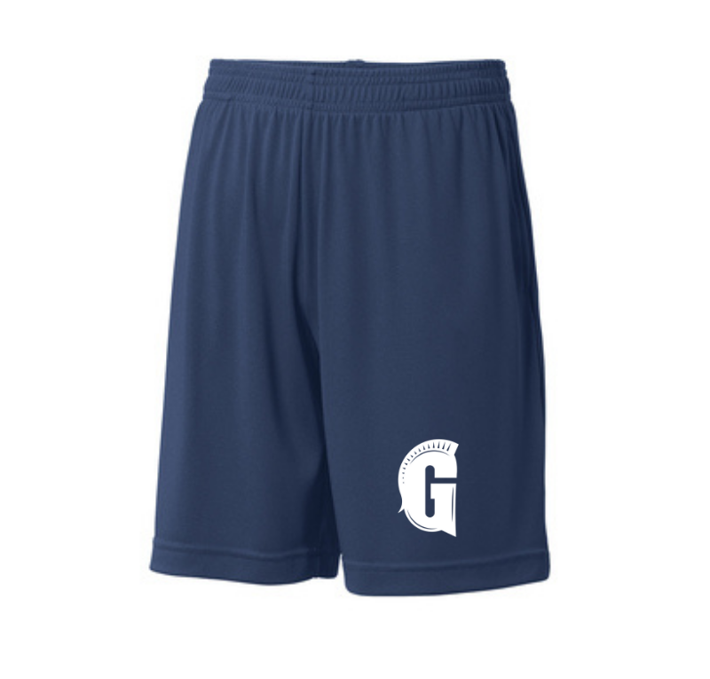 Youth Sport-Tek Pocketed Shorts, Navy