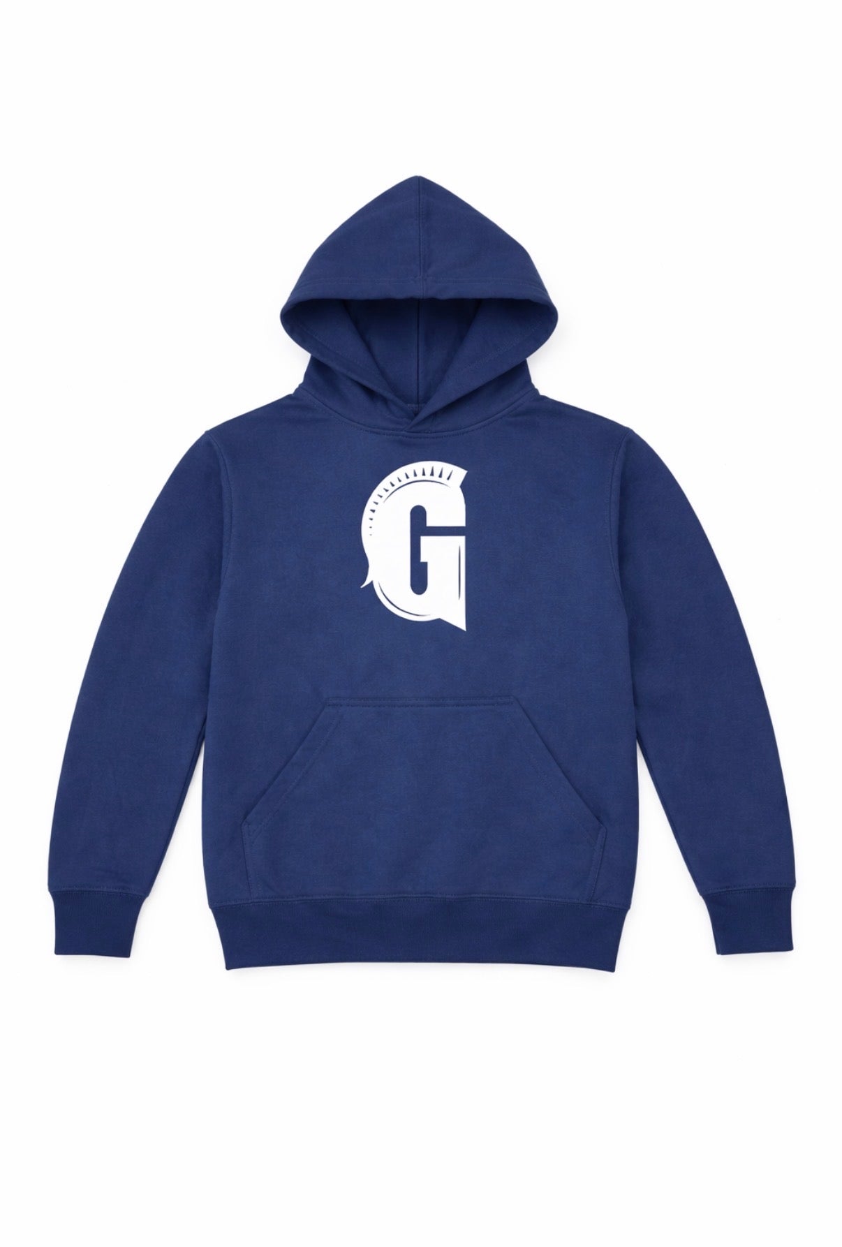 Youth Navy Hoodie W/ White "G"