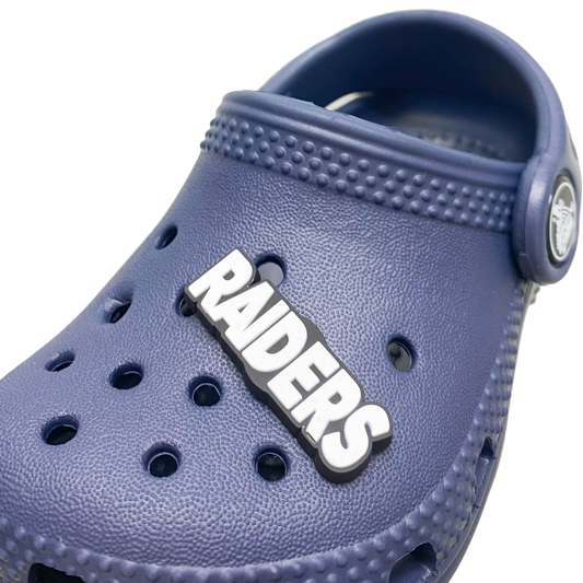 Raiders Shoe Charm, White