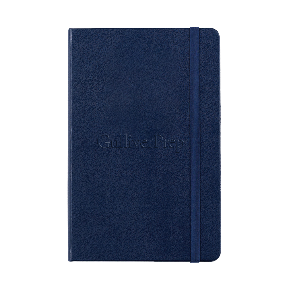 Moleskine Hard Cover Ruled Notebook, Navy
