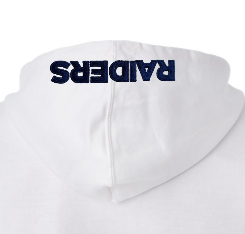White G RAIDERS Hooded Sweatshirt