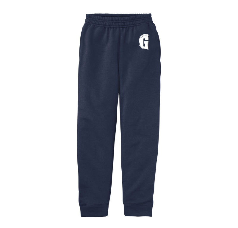 Youth Fleece Jogger Sweatpants, Navy