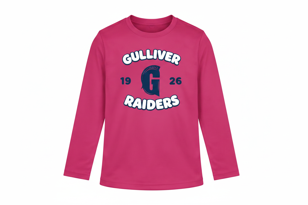 Classic Gulliver Raiders Toddler Pink Dri-Fit Long Sleeve