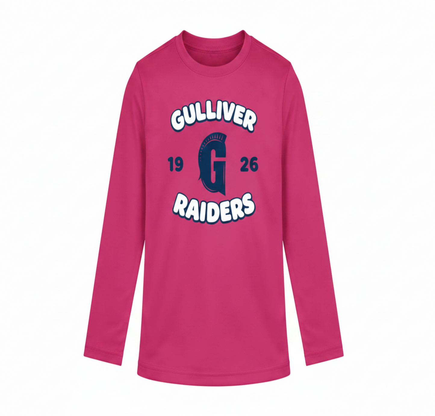 Classic Gulliver Raiders Toddler Pink Dri-Fit Long Sleeve