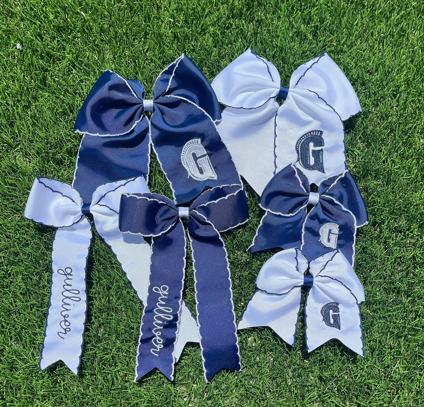 Navy & Nash Large Bow, Navy