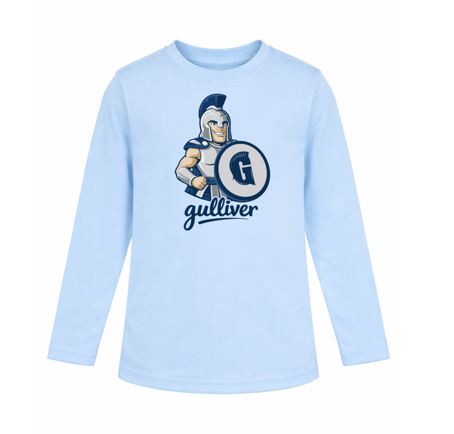 Toddler Gully the Raider Blue Dri-Fit Performance Rash Blend Long Sleeve
