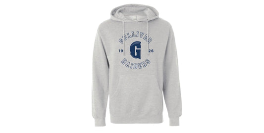 G100 Heather Grey Hooded Sweatshirt