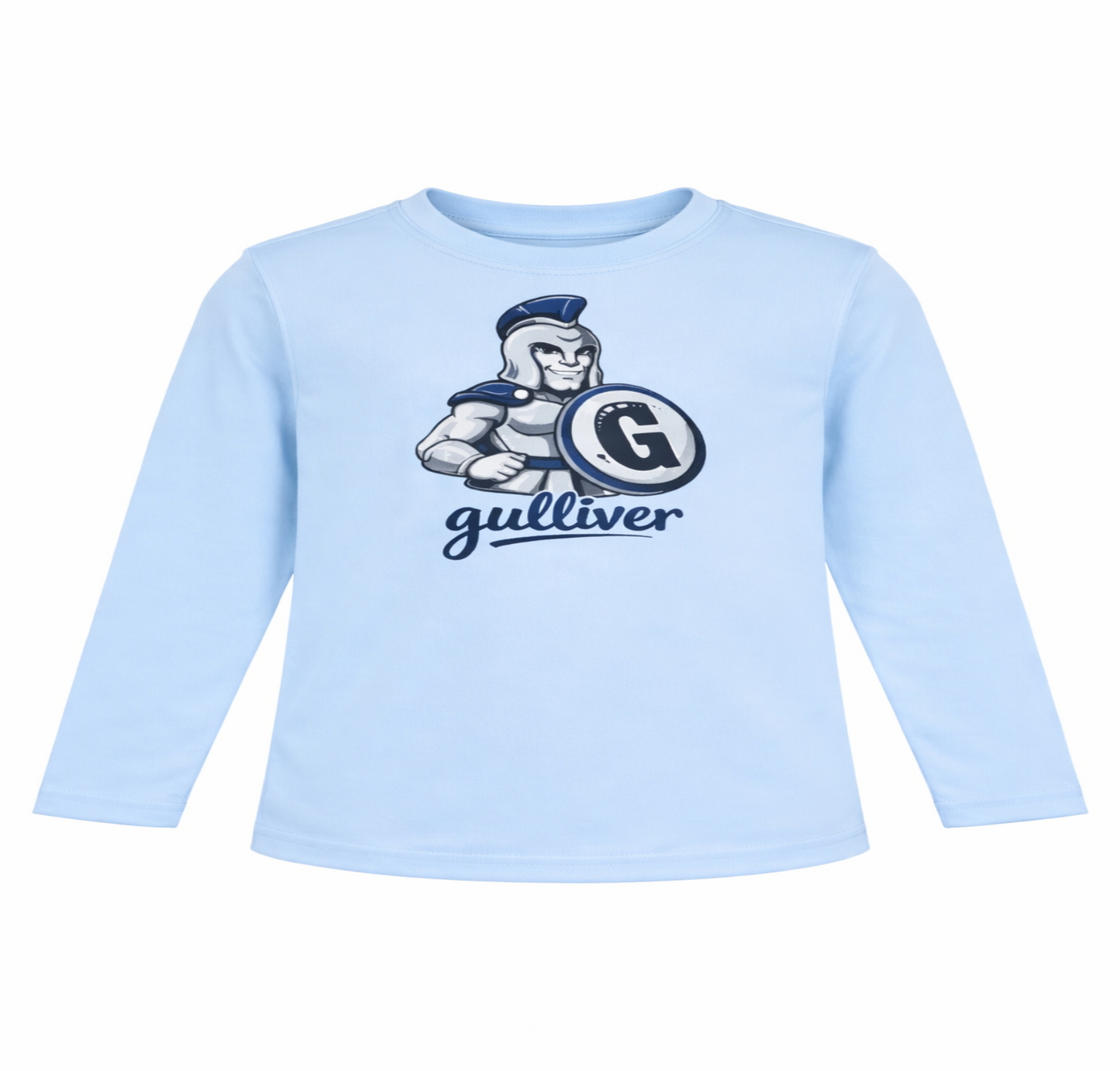 Youth Gully the Raider Blue Dri-Fit Performance Rash Blend Long Sleeve