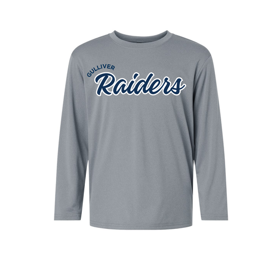 Youth Raiders Performance Long Sleeve T-Shirt, Grey