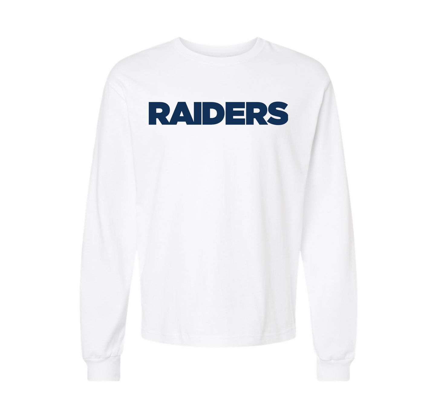 RAIDERS Heavyweight Long Sleeve Tee, White