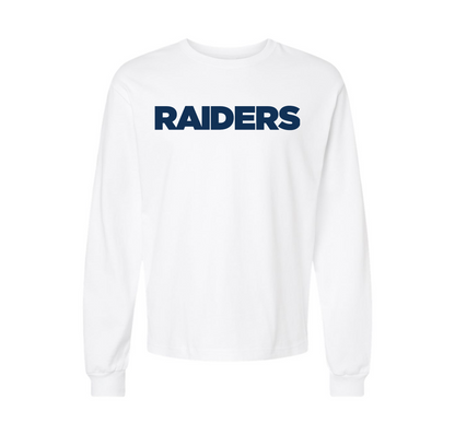 RAIDERS Heavyweight Long Sleeve Tee, White