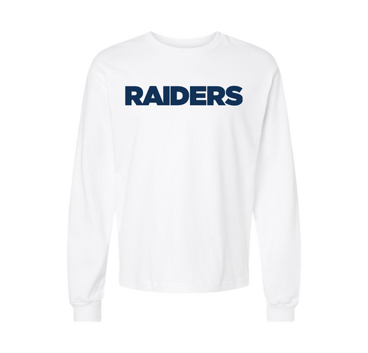 RAIDERS Heavyweight Long Sleeve Tee, White