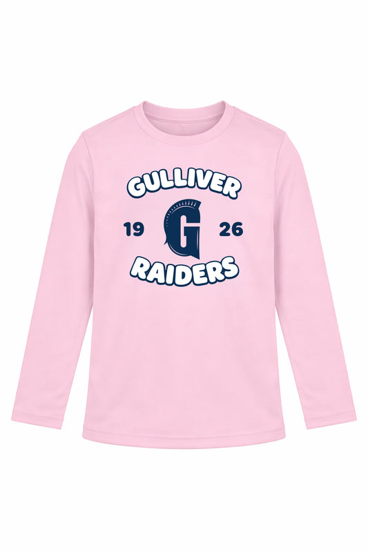 Classic Gulliver Raiders Youth Pink Dri-Fit Long Sleeve
