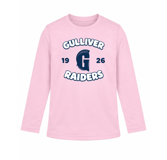 Classic Gulliver Raiders Youth Pink Dri-Fit Long Sleeve