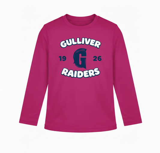 Classic Gulliver Raiders Toddler Pink Dri-Fit Long Sleeve